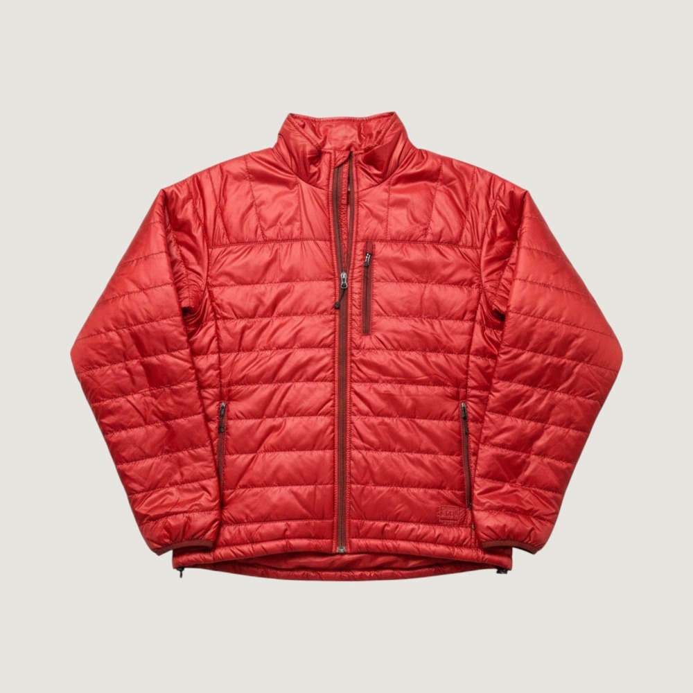 REI Co-op Mens Primaloft Pertex Quantum Eco Puffer Jacket Red Large Outdoor Camp